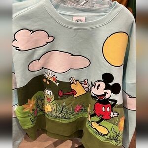 Disney Mickey Mouse Blue‎ and Green Shirt. Size 2X